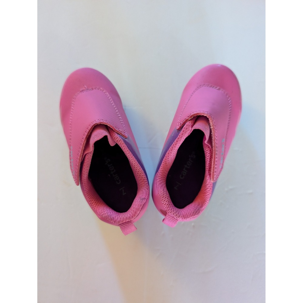 Carter's Bright Pink Purple Athletic Soccer Cleats Shoes Toddler 7M Sporty - Picture 3 of 12